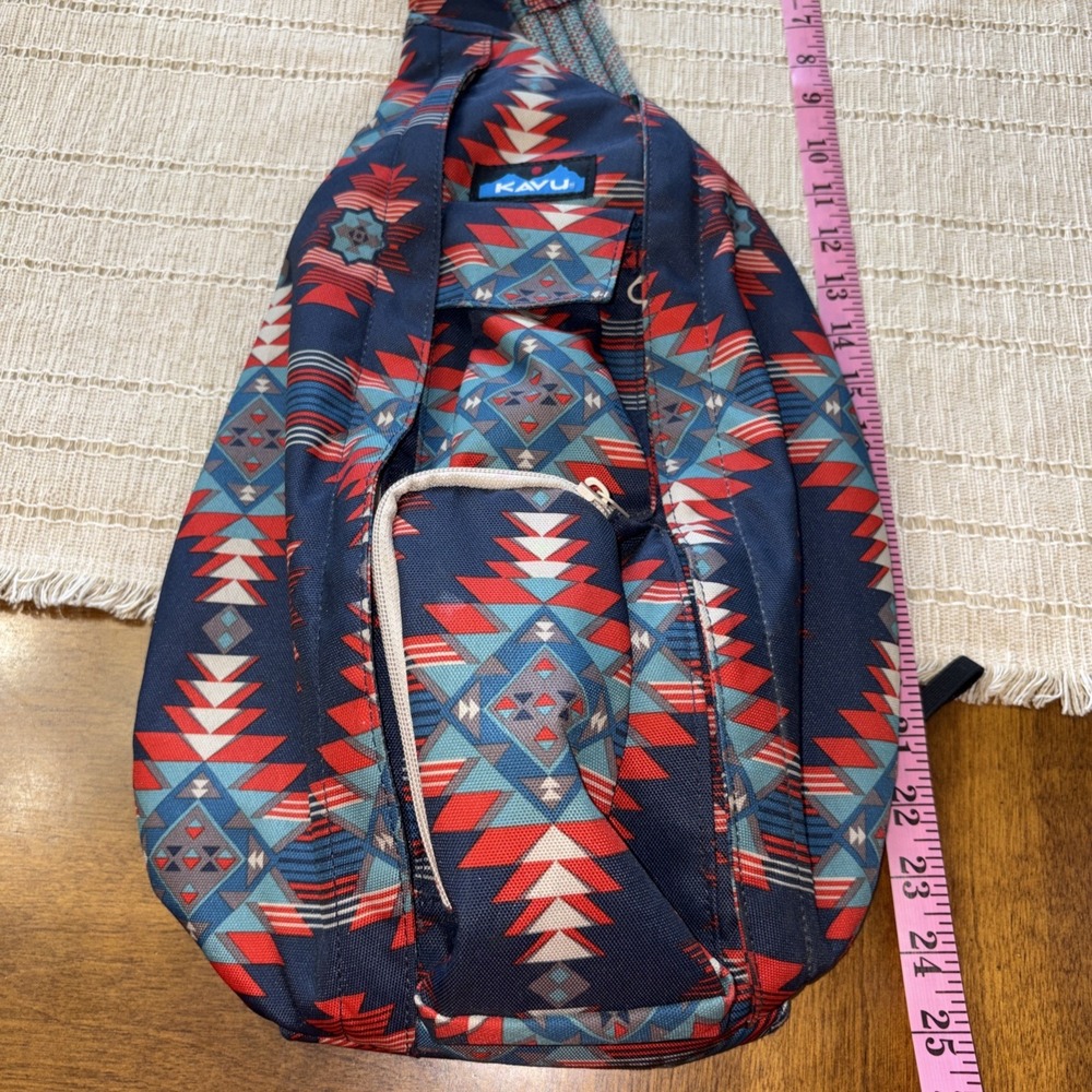 Kavu Rope Sling Bag Rare Navajo Aztec Pattern